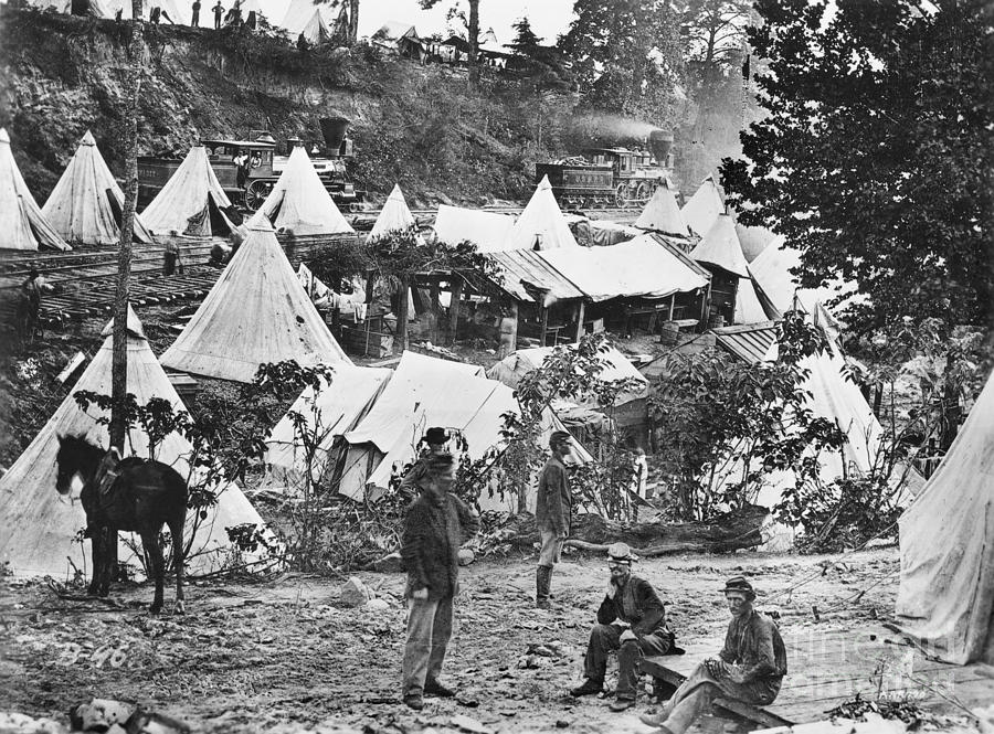 CIVIL WAR HOSPITAL, 1860s Photograph by Granger