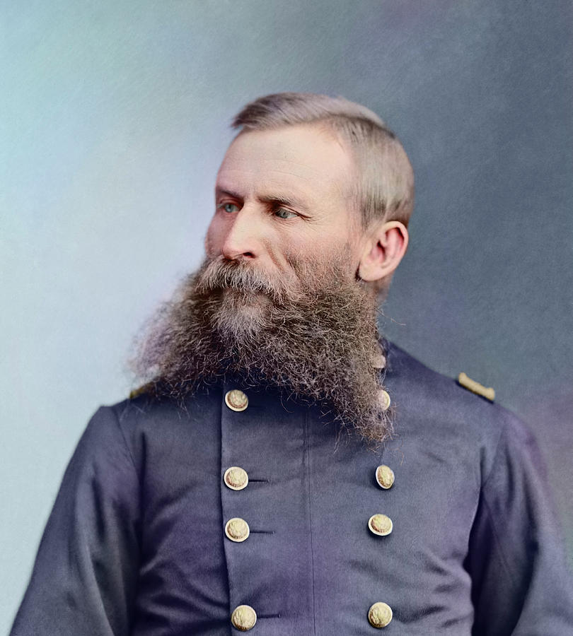 Civil War Portrait Of General George Photograph by Stocktrek Images