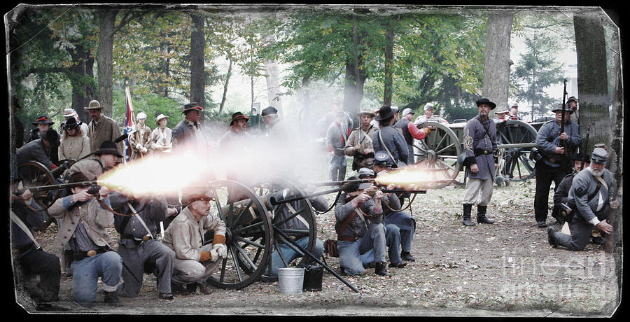 Civil War Reenactment Photograph by Jack Schultz
