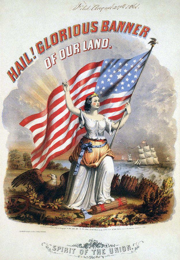 Civil War Sheet Music Painting by Granger