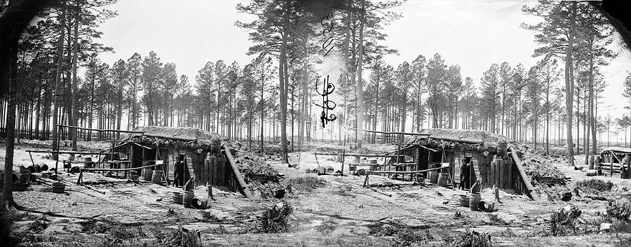 Civil War Shelter, 1865 Photograph by Granger