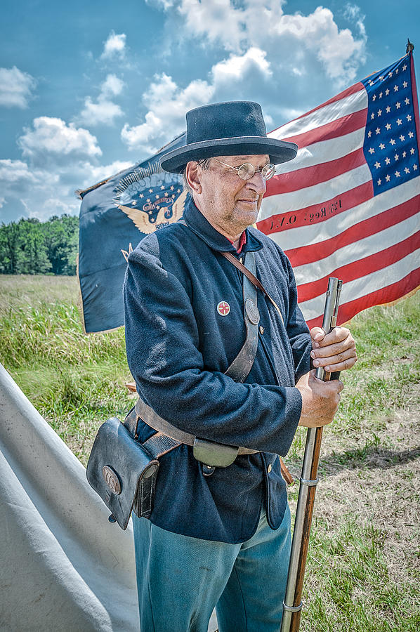 Atlanta Photograph - Civil war. Soldier. by All Around The World