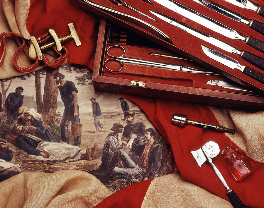 Civil War Surgical Kit, Historical Painting by Brooks/brown