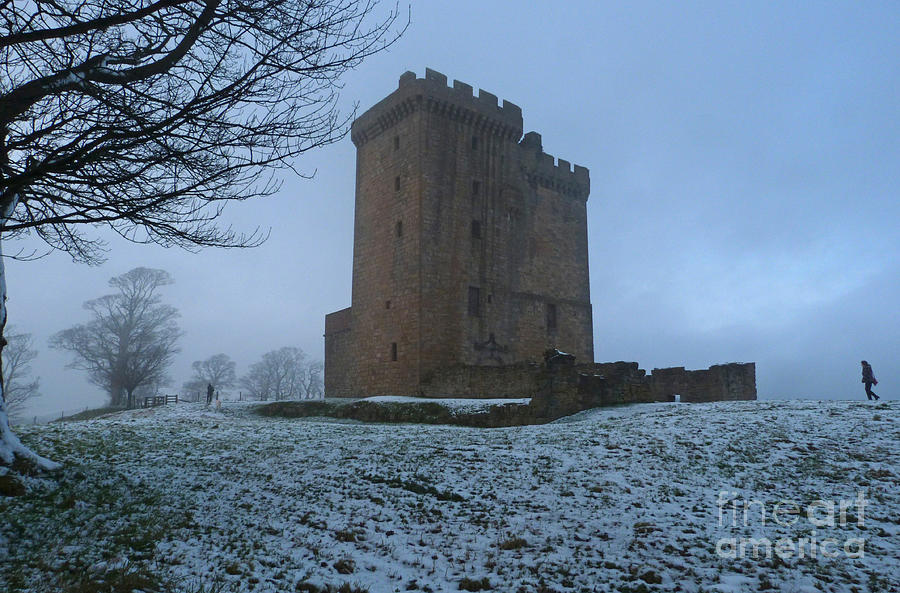 Winter Photograph - Clackmannan Tower - Scotland by Phil Banks