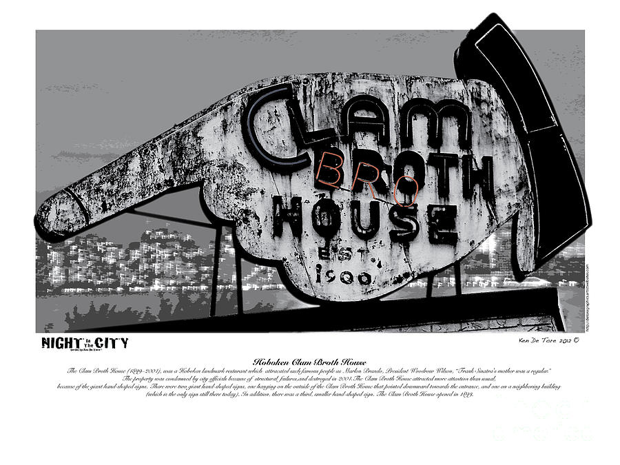 Clam Broth House Sign Photograph by Kenneth De Tore