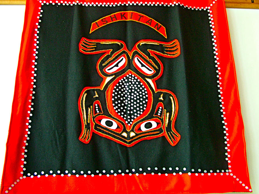 Clan Banner in Teslin Tlingit Heritage Memorial Centre,, Yukon, Canada Photograph by Ruth Hager