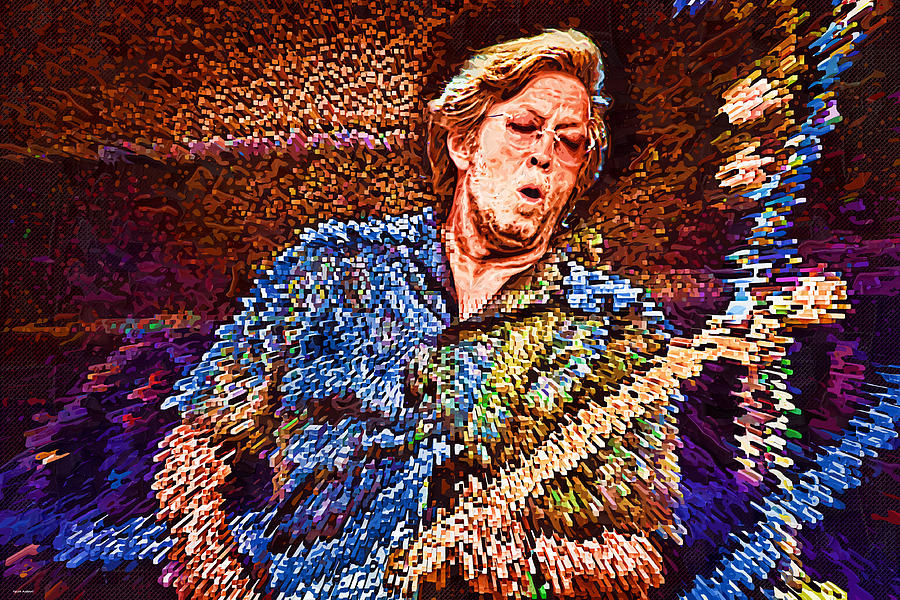Claptons Musical Energy Digital Art by Tyler Robbins