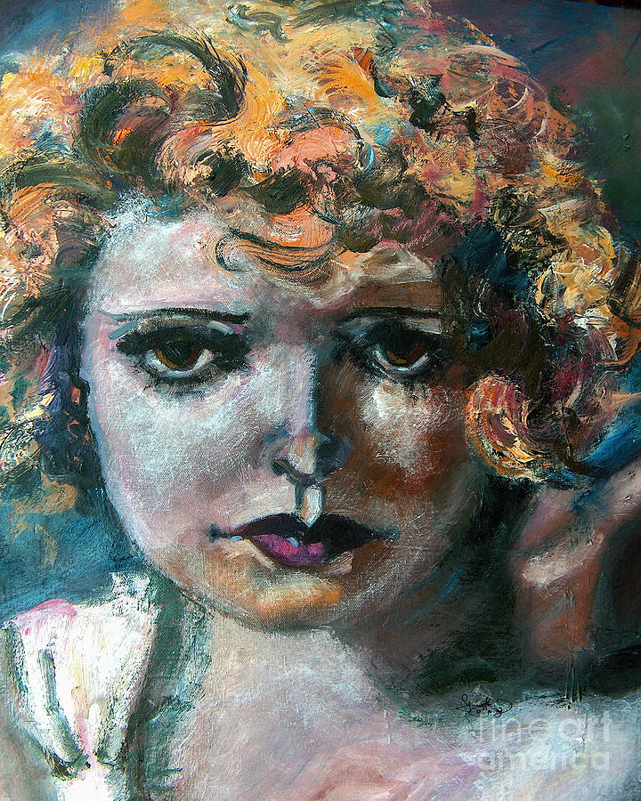 Clara Bow Painting by Ginette Callaway