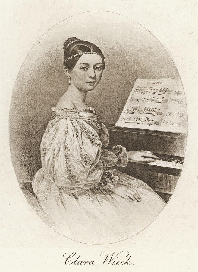 Musician Drawing - Clara Schumann Nee Wieck, German by Mary Evans Picture Library Musician Drawing - Clara Schumann Nee Wieck, German by Mary Evans Picture Library