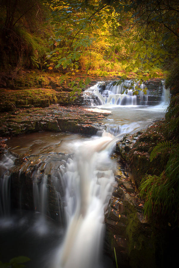 Clare Glens Fall Waterfall Photograph by Mark Callanan