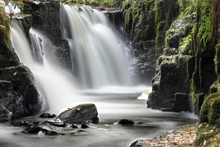 Nature Photograph - Clare Glens waterfall Limerick Ireland by Pierre Leclerc Photography