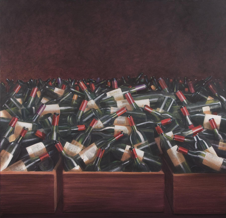 Claret Tasting Painting by Lincoln Seligman