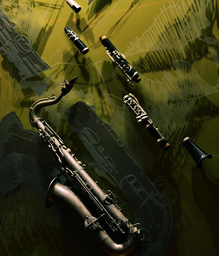 Clarinet and Sax Photograph by Nadalyn Larsen