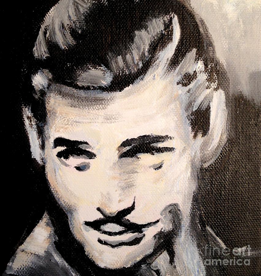Clark Gable Painting by Karen  Ferrand Carroll