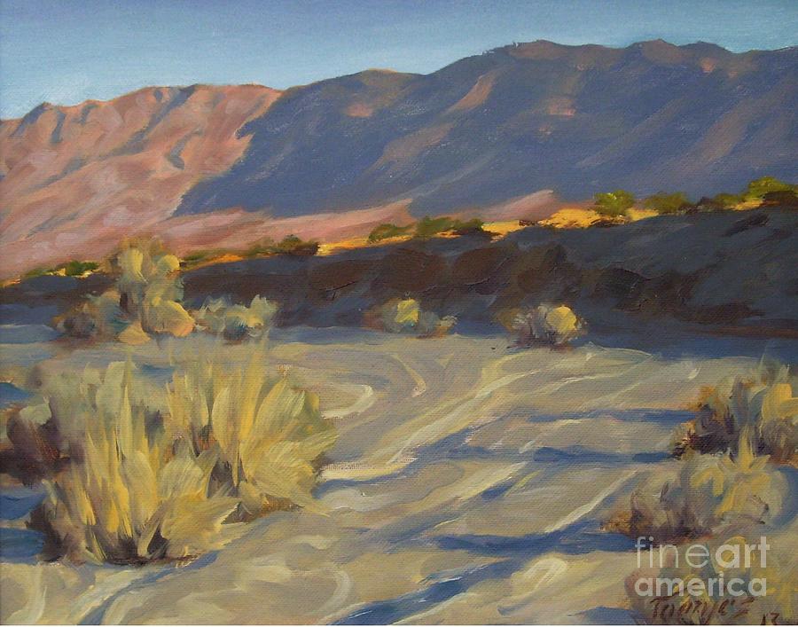Clark Mountains Borrego Desert Painting by James H Toenjes