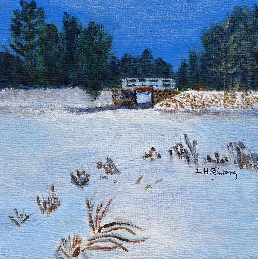 Clarks Pond Painting by Linda Feinberg