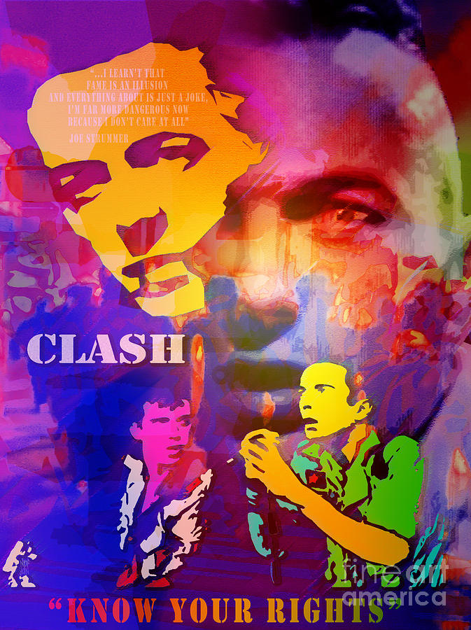 Music Painting - Clash Know Your Rights by Neil Finnemore