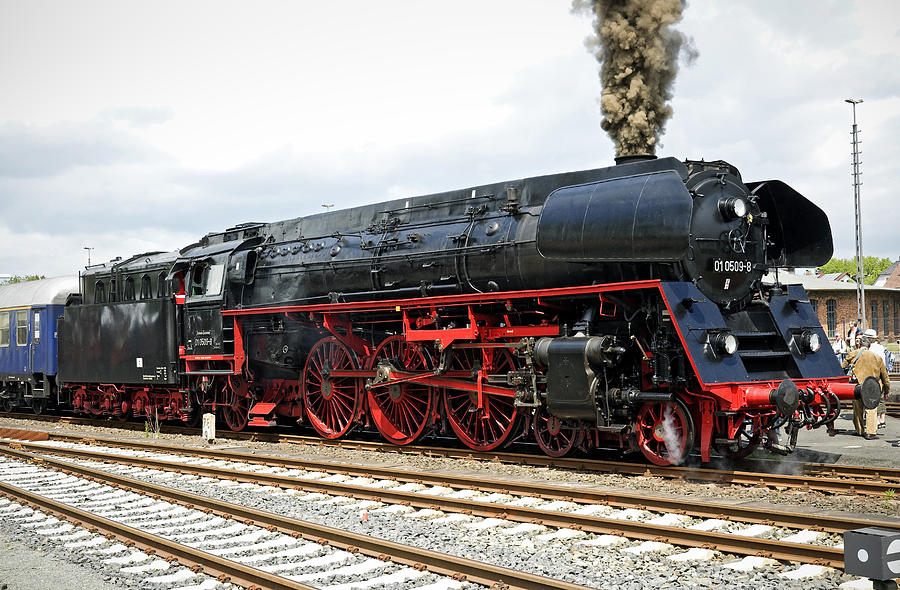 Transportation Photograph - Class 01 steam locomotive Germany by David Davies