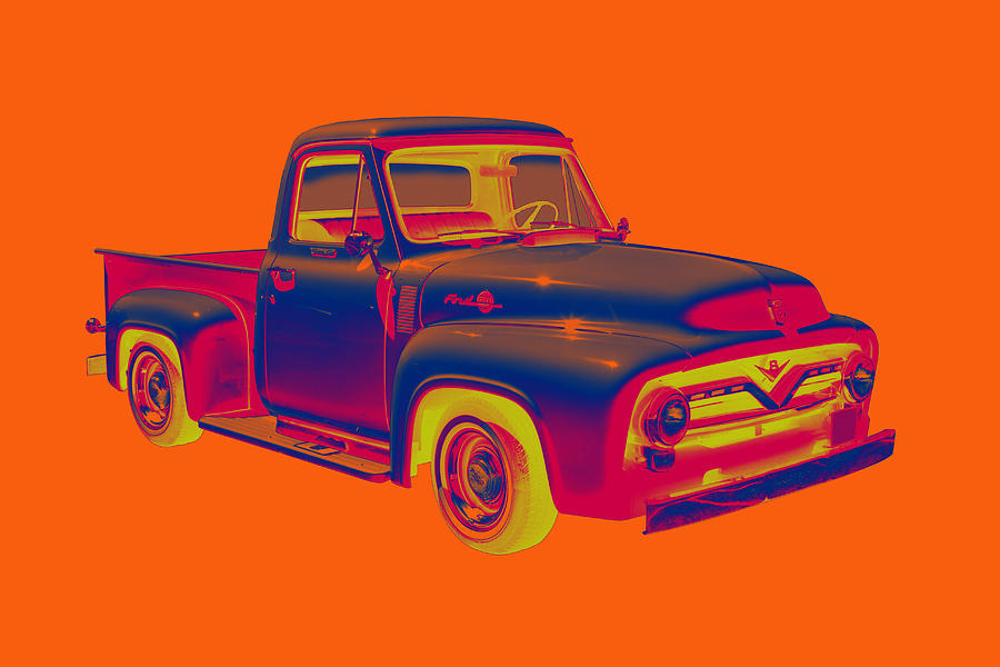 Classic 1955 F100 Ford Pickup Pop Art Photograph By Keith Webber Jr