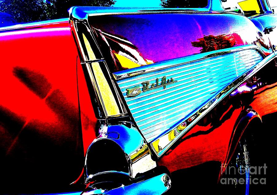 Rock And Roll Photograph - Classic 57 Chevy Art by Bobbee Rickard