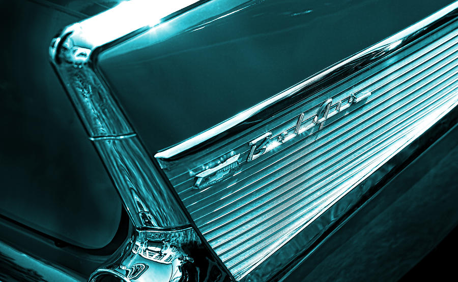 Classic 57 Teal and Chrome Photograph by Gordon Dean II