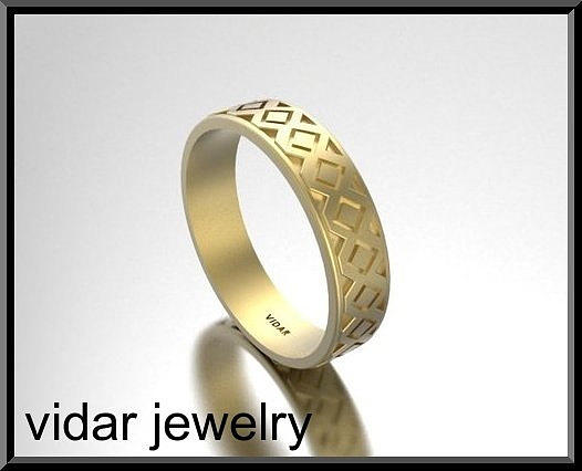 Bridal Jewelry Jewelry - Classic And Stylish 14 Yellow Gold Mens Wedding Ring by Roi Avidar