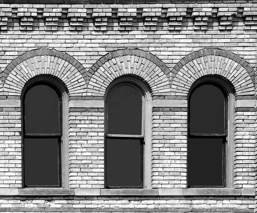 Classic Architecture 1 Black and White Photograph by Mary Bedy