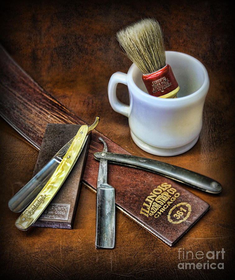 Classic Barber Shop Shave - Barber Shop Photograph by Lee Dos Santos
