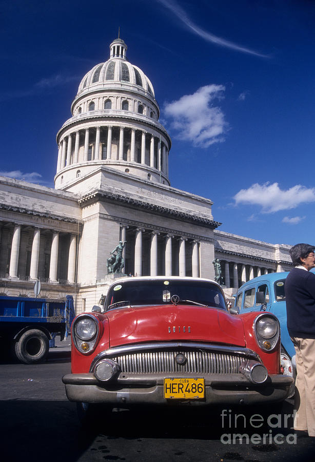 Classic Buick in Havana Photograph by James Brunker