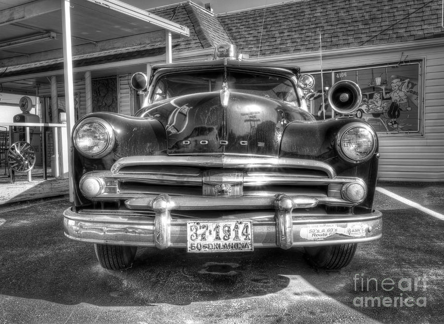 Car Photograph - Classic Car along Route 66 by Twenty Two North Photography