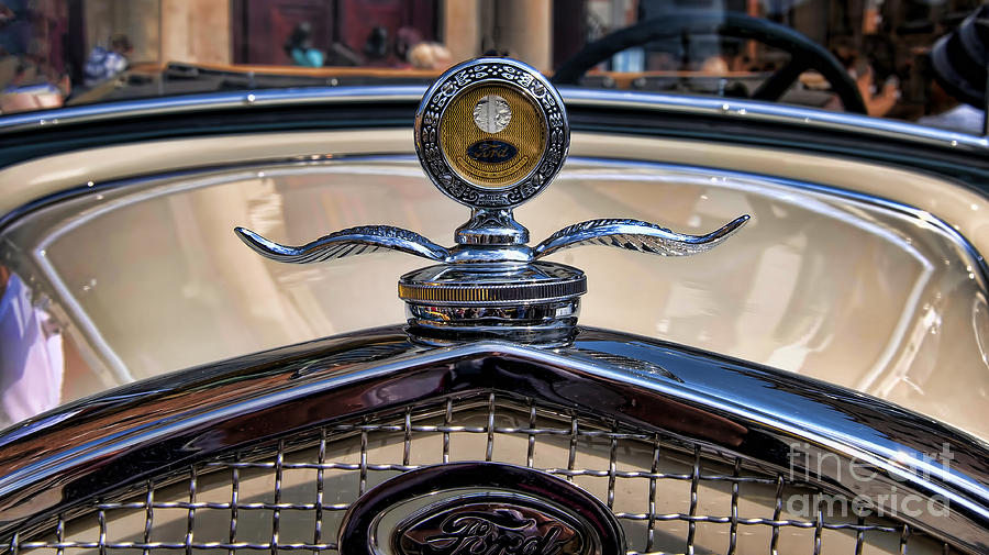 Classic Car Badge Photograph by Brenda Kean