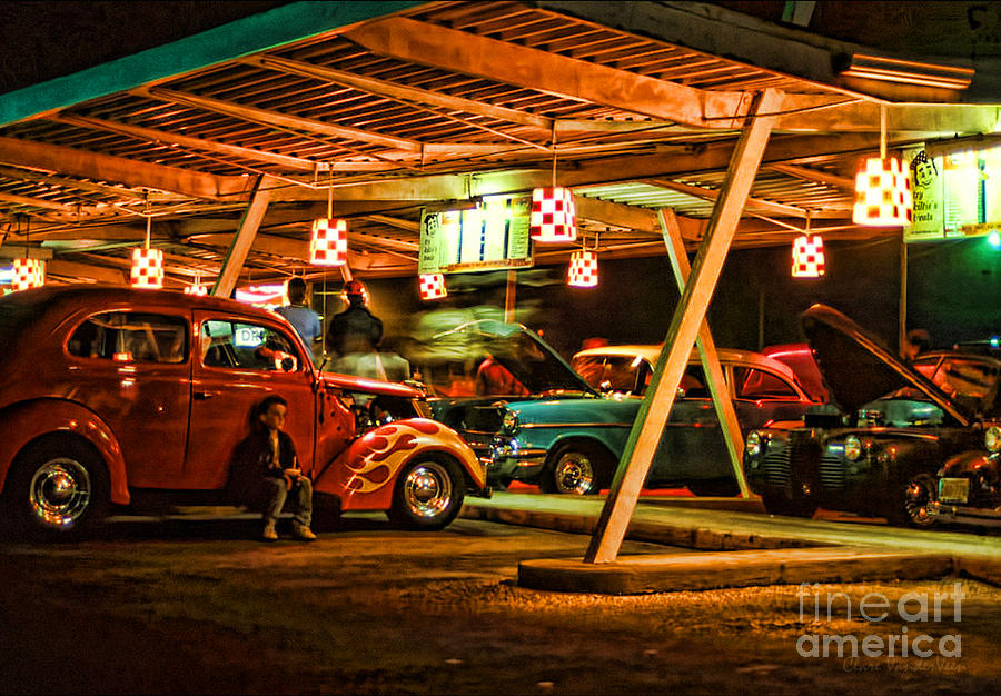 Classic Car Night Photograph by Clare VanderVeen