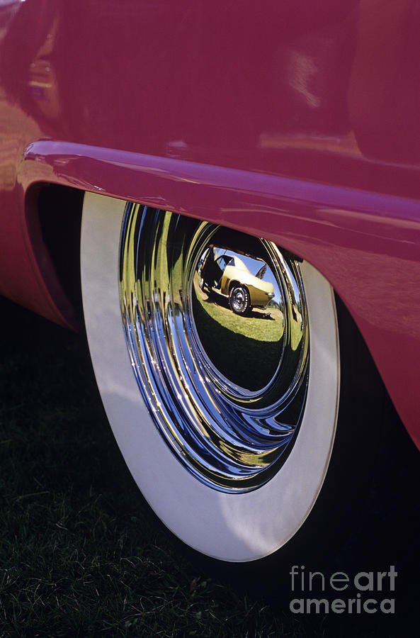 Classic Car Show Hub Cap Reflection Photograph by Jim Corwin