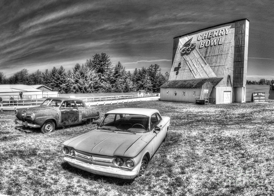 Movie Photograph - Classic Cars at the Drive-In by Twenty Two North Photography