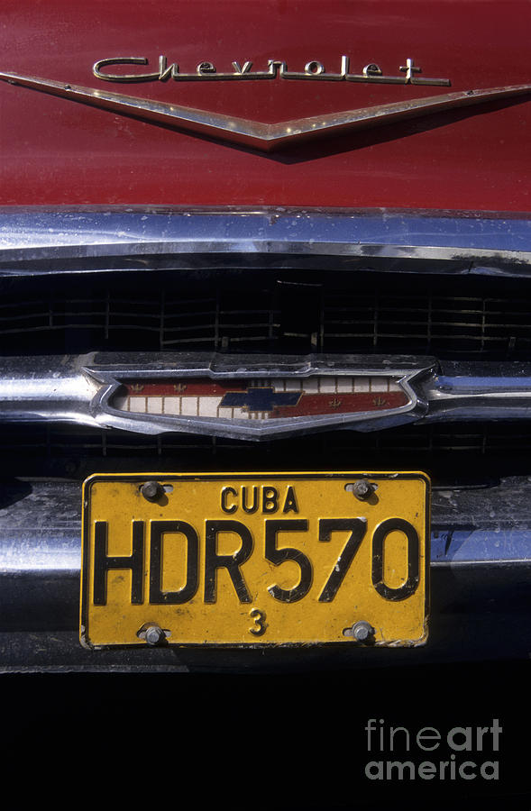 Classic Chevy in Cuba Photograph by James Brunker