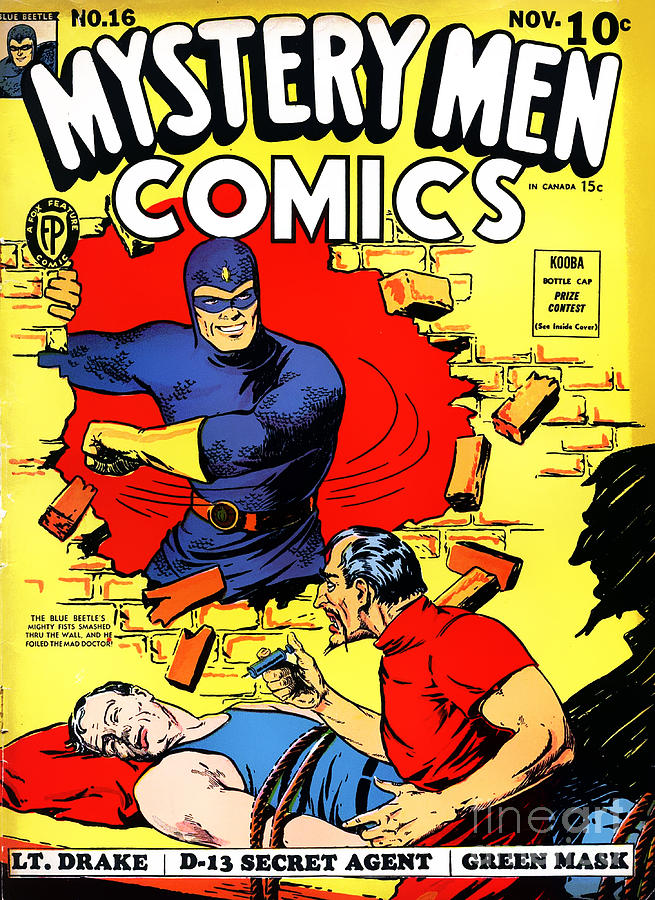 Classic Comic Book Cover Mystery Men Comics 1200 Photograph By Wingsdomain Art And Photography