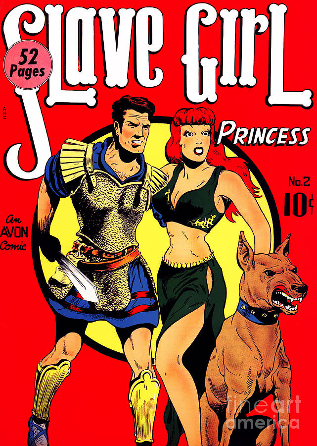 Classic Comic Book Cover - Slave Girl Princess - 1110 Photograph by Wingsdomain Art and Photography