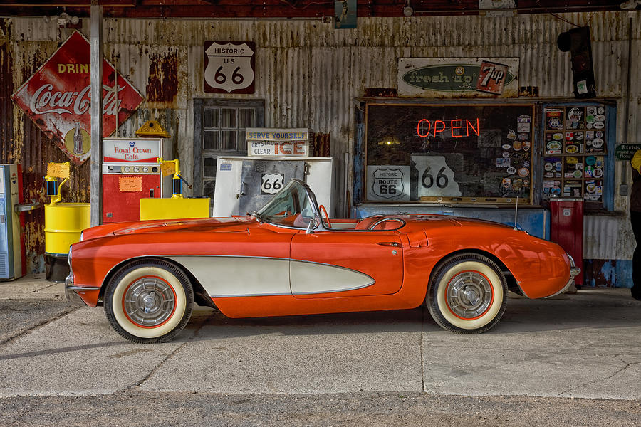 Transportation Photograph - Classic Corvette by Mountain Dreams