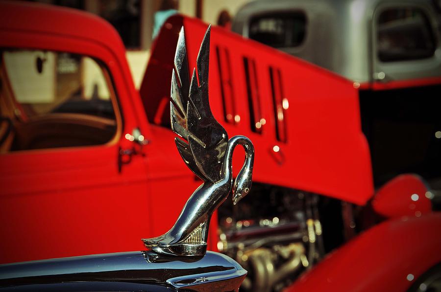Classic Car Photograph - Classic Hood Ornament  by Jeanne May