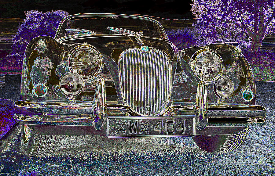 Car Photograph - Classic Jaguar Surreal by Rosemary Calvert