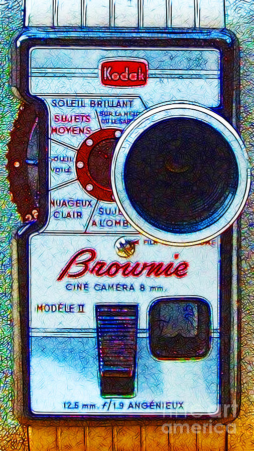 Camera Photograph - Classic Kodak Brownie Camera - 20130117 by Wingsdomain Art and Photography