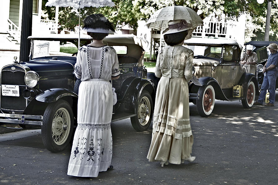 Classic Ladies With Parasol Photograph by SC Heffner