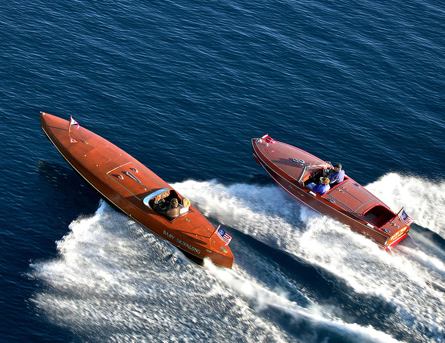 Classic Mahogany Runabouts Photograph by Steven Lapkin