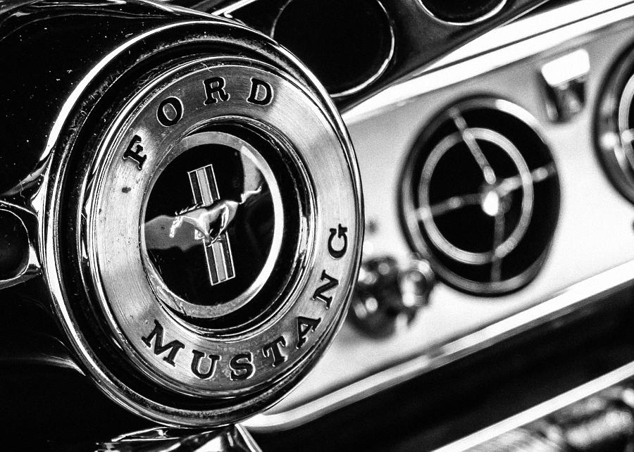 Vintage Photograph - Classic Mustang Interior Detail by Jon Woodhams