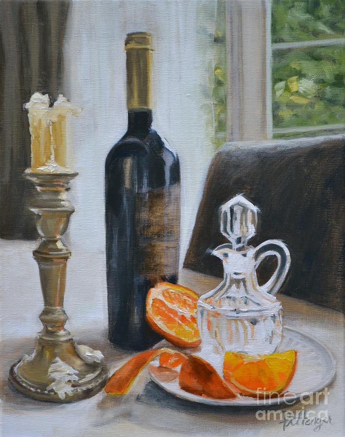 Still Life Painting - Classic Orange by Lori Pittenger