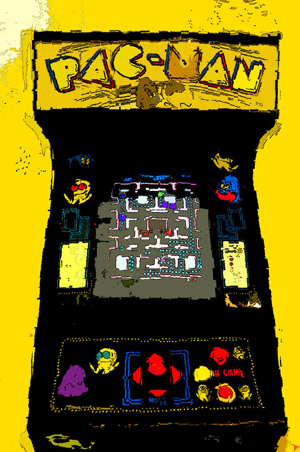 Classic Pacman Painting by David Lee Thompson