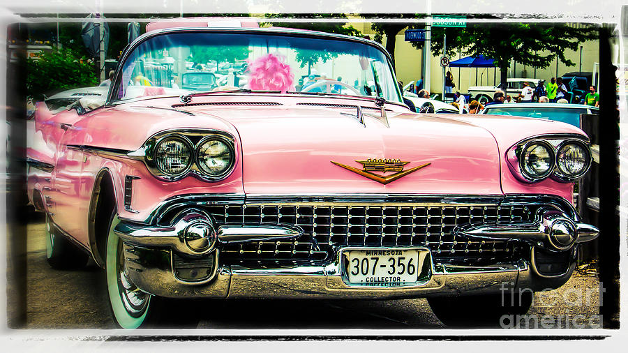Classic Pink Cadillac Photograph by Perry Webster