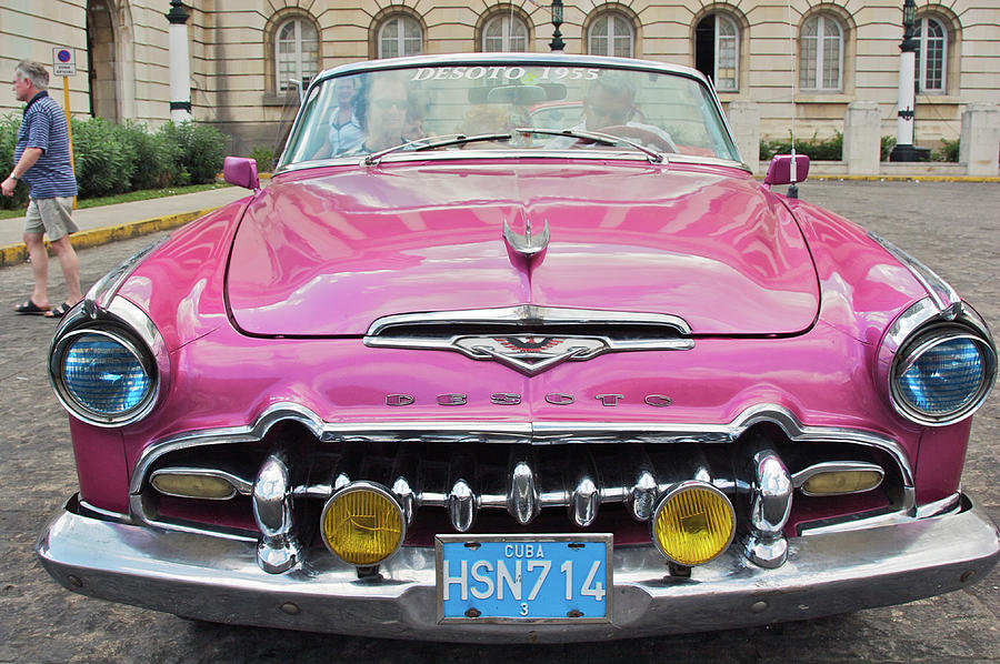 Classic Pink Desoto Taxi Car Photograph by Frank Carter Classic Pink Desoto Taxi Car Photograph by Frank Carter