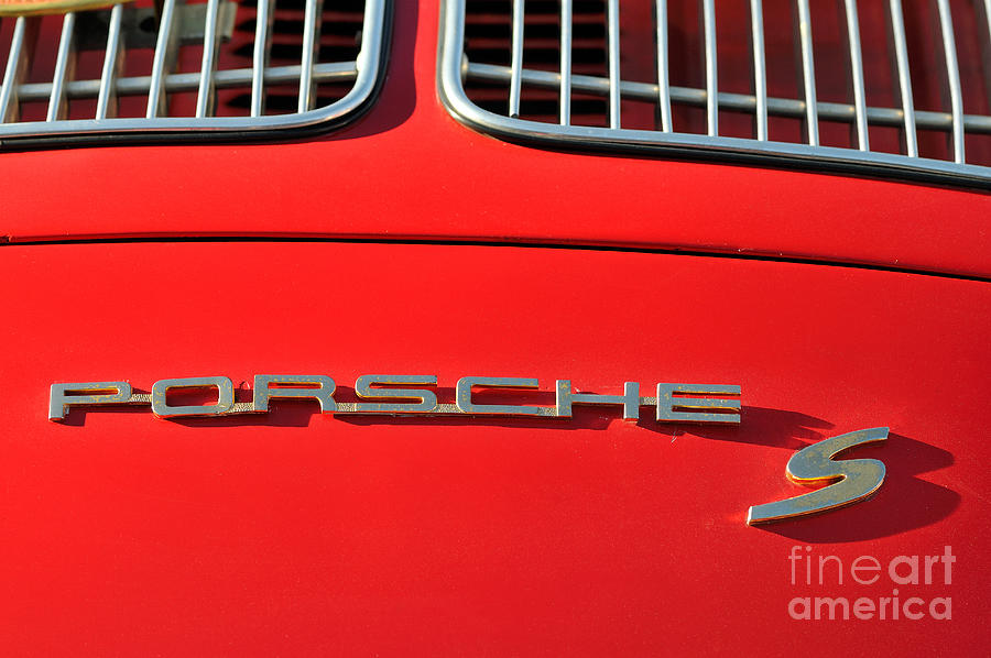 Car Photograph - Classic Porsche S logo by George Atsametakis