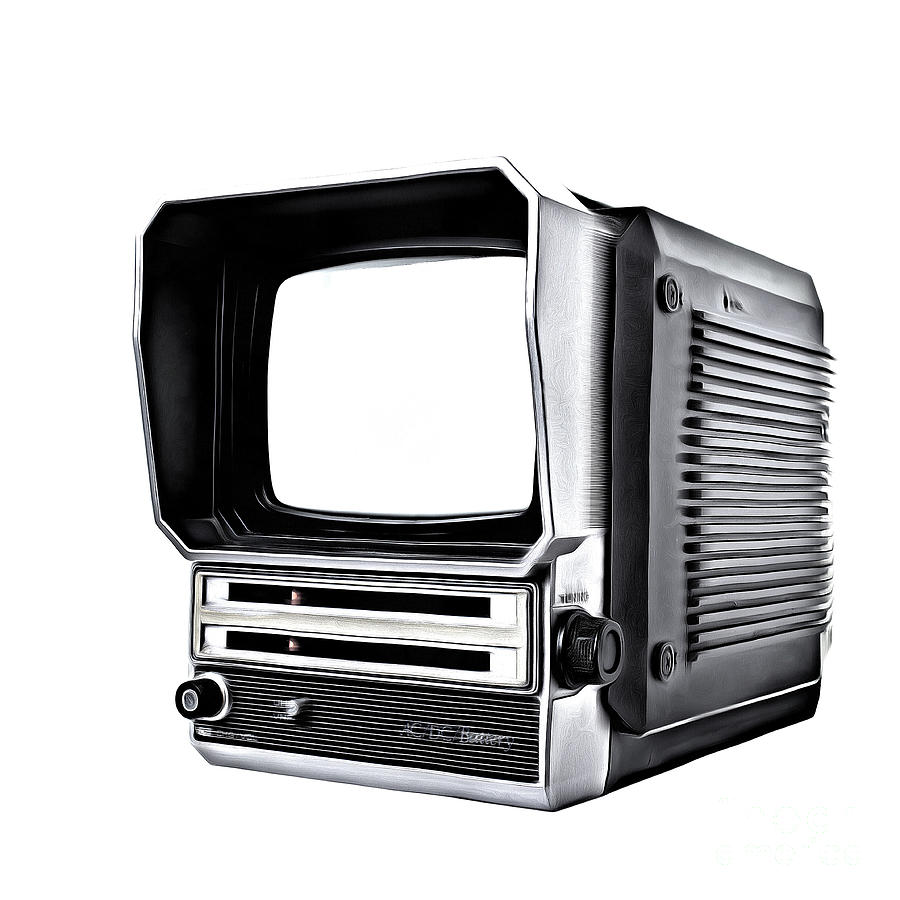 Classic Portable TV Photograph by Edward Fielding